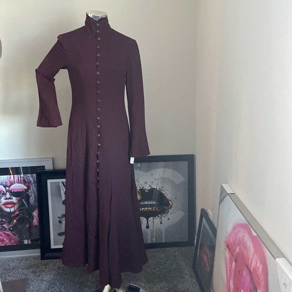 Cynthia Rowley Neiman Marcus Victorian Style High Neck Dress